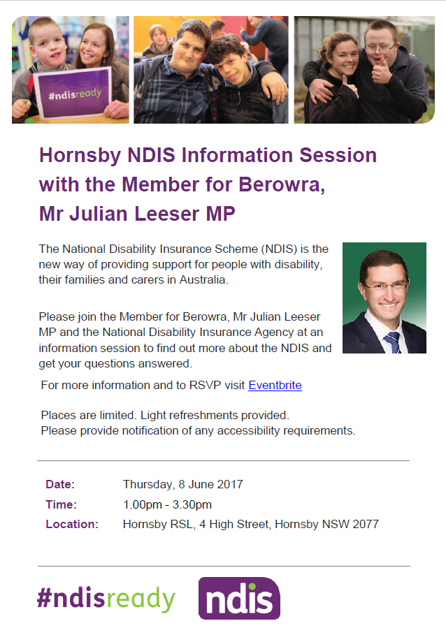 NDIA Hornsby info session